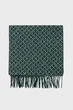 Чоловічий темно-зелений шарф з візерунком G PATTERN Gant OS 9920206 - зображення 2
