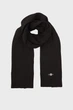 Чоловічий чорний шарф COTTON BLEND LOGO SCARF Gant OS 9910048 - изображение 1