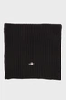 Чоловічий чорний шарф COTTON BLEND LOGO SCARF Gant OS 9910048 - изображение 2