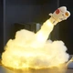 Нічник-конструктор Flying Astronaut Астронавт на ракеті 21 см LED з USB живленням декоративний світильник для дитячої кімнати збірний - зображення 1
