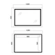Дзеркало прямокутне 120х80 QTAP CARDINAL REVERSE QT0478C12080 - зображення 2