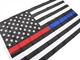Флаг США Полиция и МЧС 90x150 см с синей и красной полосой USA Police and Fire - изображение 2
