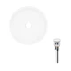 Комплект Qtap Owl: раковина накладная круглая 400х400х155 мм White + донный клапан PU02 QTAP QT1911K53WN47319 - изображение 1