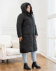 Женская зимняя куртка с капюшоном удлинённая MODA 100350 54 Черный (М - 100350/1 D ) - изображение 5