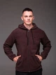 Чоловіча флісова кофта з капюшоном шоколадний XL арт.2461 - изображение 2