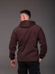 Чоловіча флісова кофта з капюшоном шоколадний XL арт.2461 - изображение 3