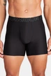 Чоловічі чорні боксери (3 шт) UA PERFORMANCE TECH MESH 6 IN Under Armour S 1383884-001 - зображення 2