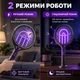 Електрична мухобійка з УФ-пасткою та телескопічною ручкою до 106 см, 2800 В, акумулятор 1200 мА·год, 2 режими - зображення 2