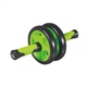 Ролик для пресса PowerPlay подвійний Dual-Core Ab Wheel Чорно-зелений (PP_4327_Black/Green) PowerPlay PP_4327_Black/Green 1078858 - изображение 3