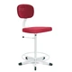 Стілець промисловий PromStul СТС-1к червона тканина світло-сірий каркас - зображення 1