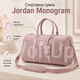 Спортивна сумка рожева Jordan Monogram 47 × 29 × 21 см з бавовни та поліестеру з двосторонньою блискавкою - зображення 1