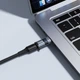 Перехідник HOCO UA36B C male to USB female OTG transparent adapter Black (6942007672573) - зображення 7