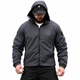 Ветровка мужская Stone Island серая ТР6843, мембранная куртка с капюшоном, весенняя M - изображение 1