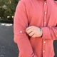 Сорочка чоловіча з мусліну 32757 XL коралова 5237158 - зображення 5