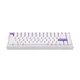 Игровая магнитная механическая клавиатура Aula Hero84 HE 75% (White & Purple ) - изображение 5