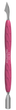 Łopatka do manicure Staleks Pro Uniq 10 Type 3 wąski zaokrąglony pusher + toporek (PQ-10/3) (4820241069200) - obraz 1