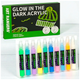 Набор люминесцентных акриловых красок 10 цветов по 30 мл для рисования Acrylic Glow in the Dark SQ-28737 - изображение 8