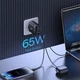 Зарядное Устройство Baseus Cube Pro Fast Charger 65W (2 ype-C + USB) black (P10152301113-00) - изображение 8