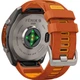 Смарт-годинник Garmin Fenix 9 Pro 51mm Titanium with Autumn Orange/Spark Orange Silicone Band (010-04337-05/06) [177391] - зображення 3