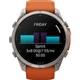 Смарт-годинник Garmin Fenix 9 Pro 51mm Titanium with Autumn Orange/Spark Orange Silicone Band (010-04337-05/06) [177391] - зображення 9