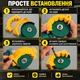 Насадка-напрямна для заточування свердел 4/5/6/8/10/12 мм для КШМ 115 мм, пластикова - зображення 4