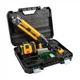 Лазерный нивелир DeWalt CLE34031N профессиональный 4D 16 зеленых линий 360° LED дисплей самовыравнивающийся дальность до 20 м до 50 м с приемником IP54 с 2 АКБ штативом магнитным кронштейном пультом и кейсом - изображение 8