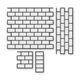 Многоразовый трафарет 97×86 + 97×35 см + 2 откоса, 5 мм — под плитку Metro Mini 75×150 мм, декоративная штукатурка стен - изображение 1
