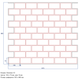 Многоразовый трафарет 97×86 + 97×35 см + 2 откоса, 5 мм — под плитку Metro Mini 75×150 мм, декоративная штукатурка стен - изображение 2