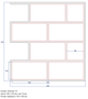 Многоразовый трафарет 85×89 + 85×45 см + 2 откоса, 3 мм — под плитку Плитка 100×200, декоративная штукатурка стен - изображение 4
