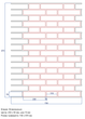 Многоразовый трафарет 73×97 + 73×37 см + 2 откоса, 5 мм — под кирпич Австралийский тонкий 230×50 мм, декоративная штукатурка стен - изображение 2