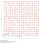 Многоразовый трафарет 97×97 + 97×43 см + 2 откоса, 5 мм — под плитку Миникабанчик 50×150 мм, декоративная штукатурка стен - изображение 2