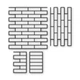Многоразовый трафарет 79×85 + 79×43 см + 2 откоса, 3 мм — под кирпич Лофт 250×60 мм, декоративная штукатурка стен - изображение 1
