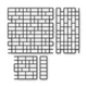 Многоразовый трафарет 91×91 + 91×46 см + 2 откоса, 5 мм — под кирпич Половинка стандартного кирпича 120×65 мм - изображение 1