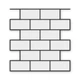 Многоразовый трафарет 94×97 см, 5 мм — под плитку Плитка 150×300, кладка ложковая 1/2, декоративная штукатурка стен - изображение 1