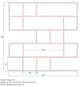 Многоразовый трафарет 82×82 см, 3 мм — под плитку Plank 6×24″ 152×610 мм, кладка старый город, декоративная штукатурка стен - изображение 2