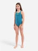 Подростковый слитный купальник для бассейна для девочки Arena Team Swimsuit Swim Pro Solid 004762-668 140 см Бирюзовый (3468337873068) - изображение 3
