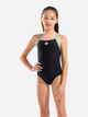 Детский слитный купальник для бассейна для девочки Arena Swimsuit Light Drop Solid 005919-589 116 см Черный (3468337725794) - изображение 1