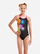 Детский слитный купальник для бассейна для девочки Arena Dots Swimsuit Swim Pro Back 010745-559 128 см Черный/Розовый (3468337752264) - изображение 1