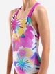 Подростковый слитный купальник для бассейна для девочки Arena Spraying Swimsuit Swim Pro Bac 010720-815 140 см Белый/Розовый (3468337749622) - изображение 4