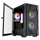 Корпус 1stPlayer D4-M-BK-2F1P-1F1 Black с 3 RGB вентиляторами - изображение 2