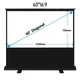 Проекционный экран Pull Up 60″ портативный напольный - выдвижной экран для проектора с регулировкой высоты 16:9 - изображение 8