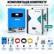 Комплект гибридный солнечный инвертор Anenji 11 кВт 48 В Wi-Fi 2 MPPT + аккумулятор 10 кВт Dipower с дисплеем ячейки класса А с BMS 6000 циклов автономная система ИБП АКБ литий железо фосфатный резервное питание квартиры и дома UPS - изображение 2