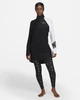 Спортивные леггинсы для фитнеса высокие женские Nike Victory - Women's Slim Swim Leggings XS Черно-белый DH9967-011 - изображение 3