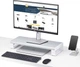 Підставка-підвищення для монітора StarTech.com 1MFSW-MONITOR-RISER сріблясто-біла (1MFSW-MONITOR-RISER) - зображення 7