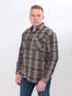Сорочка чоловіча коричнева байкова картата 1712-63 XL - зображення 1