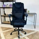 Кресло компьютерное FC-04 DEXON GAMMA из велюра, с поясничной подушкой, с подставкой для ног, Черный - изображение 8