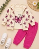 Костюм-тройка для девочки PRETTY Kiddo малиновый 68 см - изображение 3