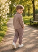 Костюм-тройка для мальчика «Vintage Club» Kiddo темный бежевый 92 см - изображение 2