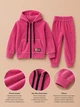 Костюм велюровый Velvet Teddy Kiddo розовый 80 см - изображение 3