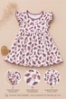 Платье Spring Flowers Kiddo молочный 86 см - изображение 3